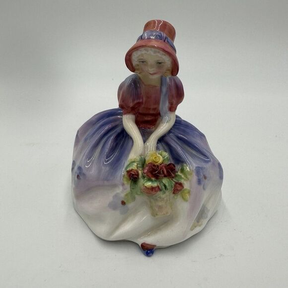 Royal Doulton Monica HN-1467 Figurine Hand-painted Bone China Antique Flowers